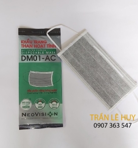 Khẩu trang y tế than hoạt tính 4 lớp DM01-AC