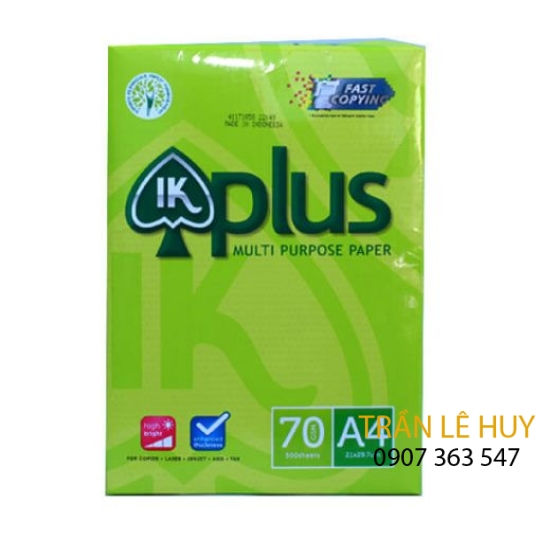 Giấy photo A4 IK Plus 70gsm