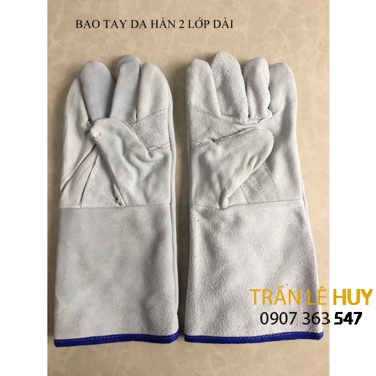 Găng tay da hàn 2 lớp 35cm