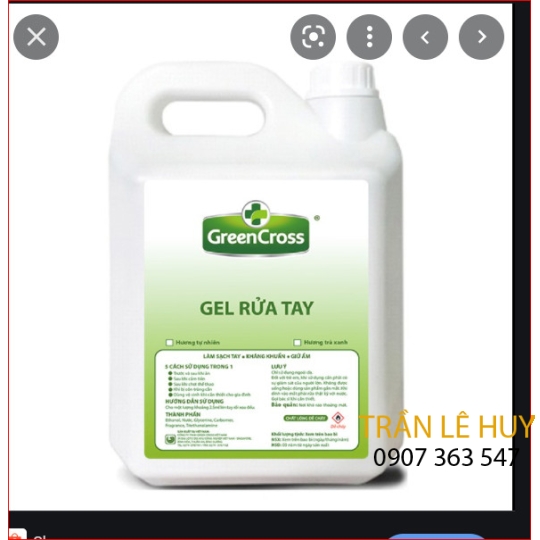 Gel rửa tay GreenCross