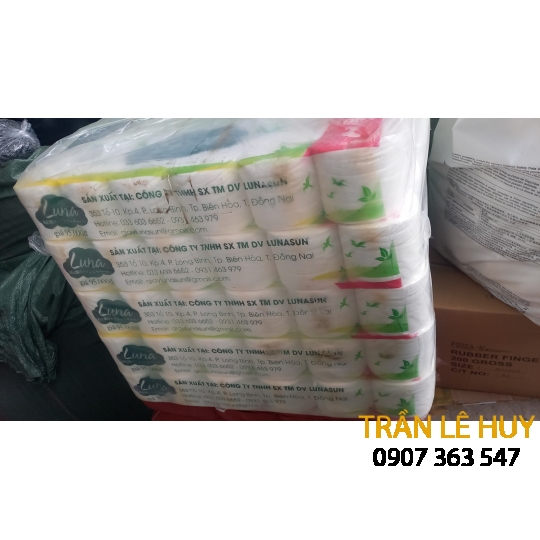 Giấy vệ sinh 3 lớp Lunasun (có lõi , không lõi)