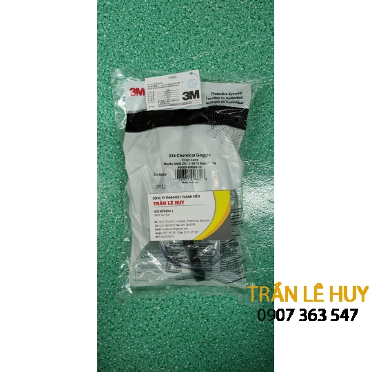 Kính chống hóa chất Goggle 3M-1621 (3M-334)