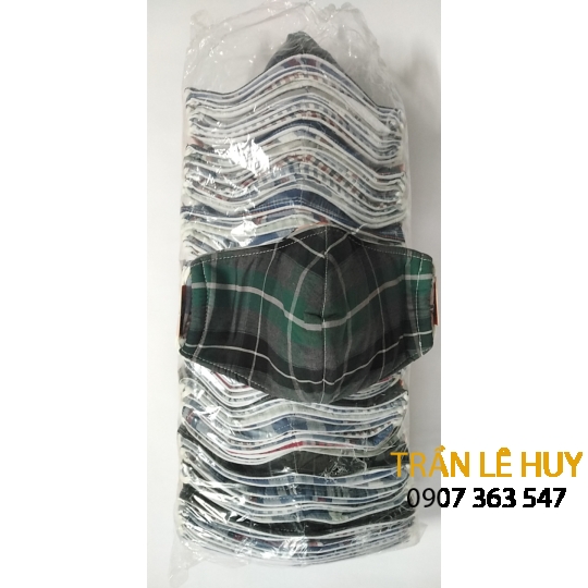 Khẩu trang vải Caro