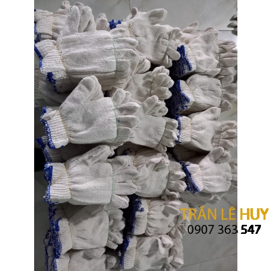 Găng Tay Len Sợi Cotton Màu Muối Tiêu 40g - 90g