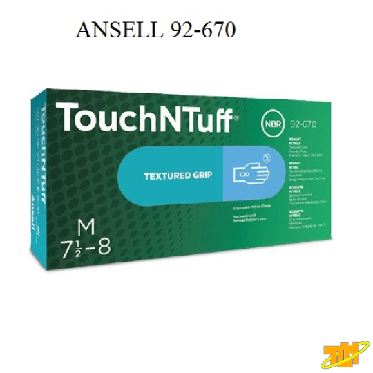 Găng tay y tế Nitrile chống dầu Ansell 92-670